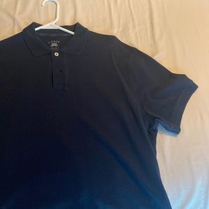 Navy blue solid polo size large, j crew